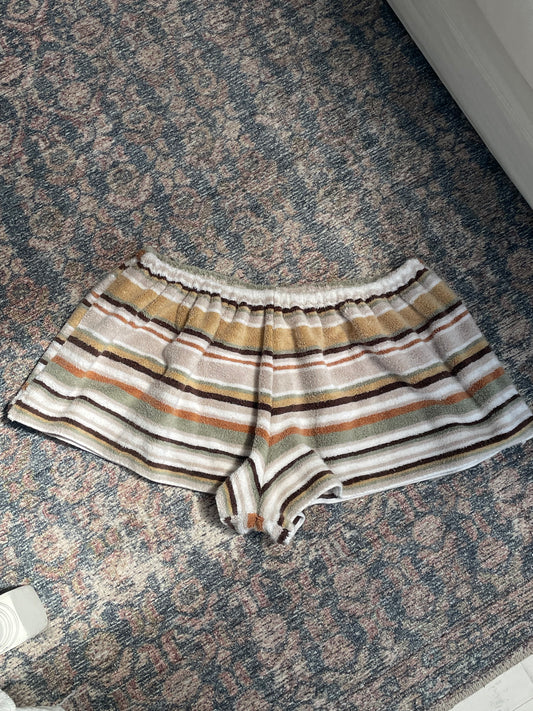 Towel short - Warm stripes