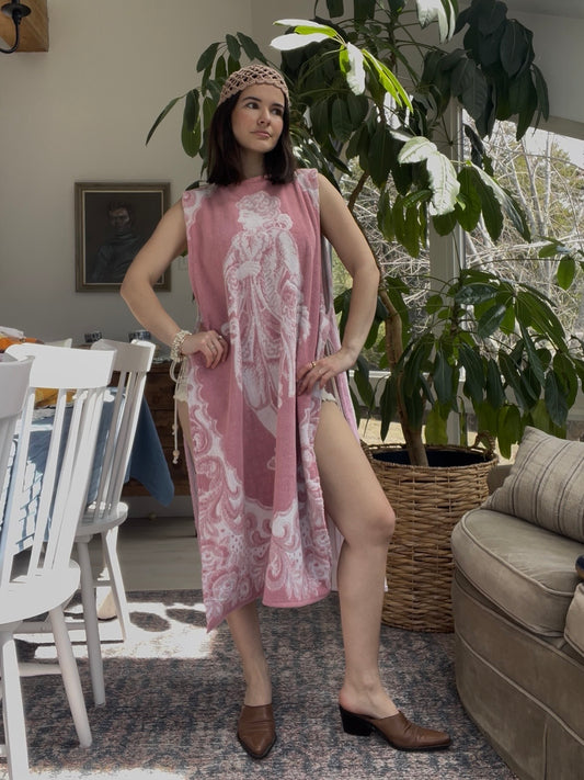 Towel coverup - Toile de Jouy