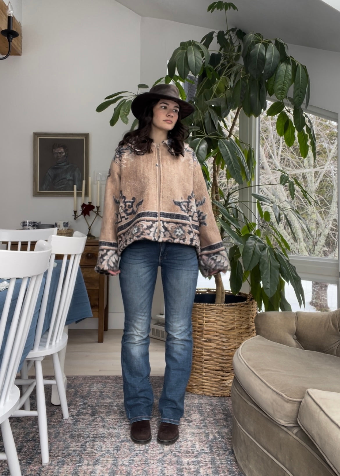 Blanket jacket - Tan