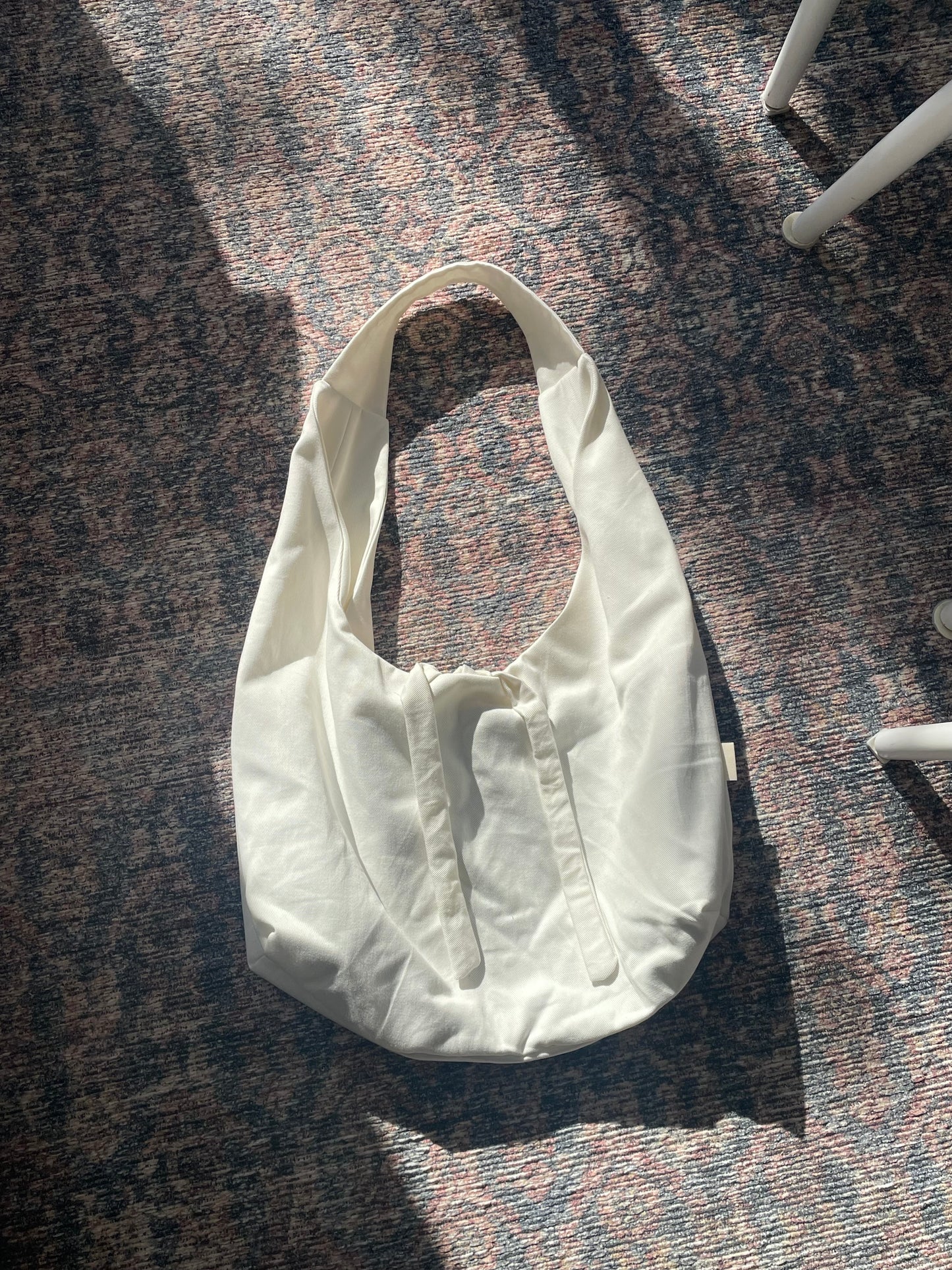 Slouchy bag - White denim