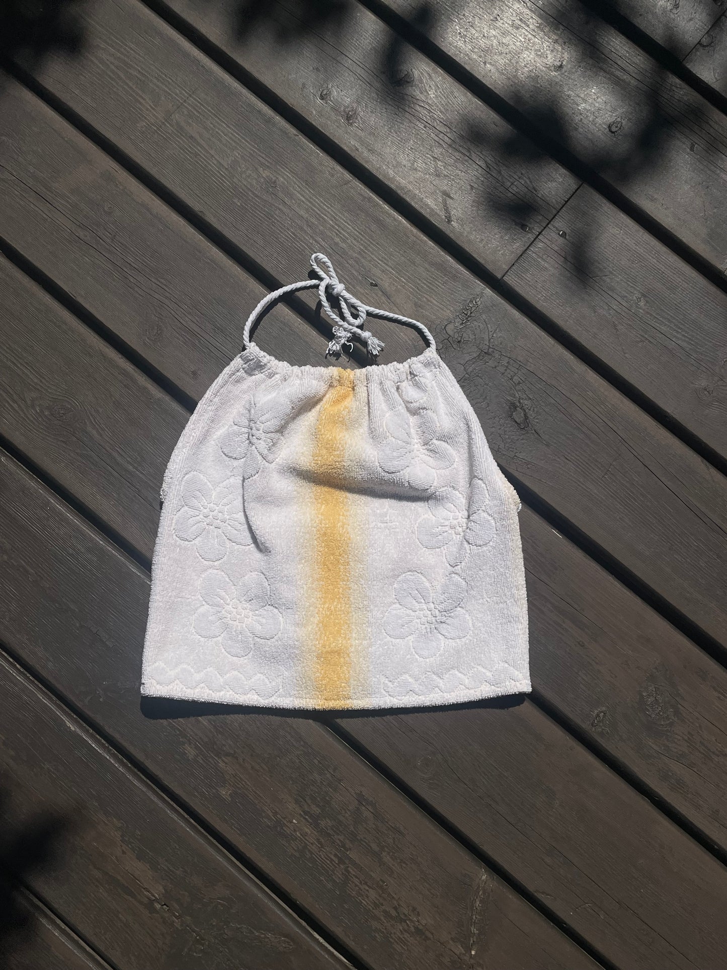Towel top - Orange flower
