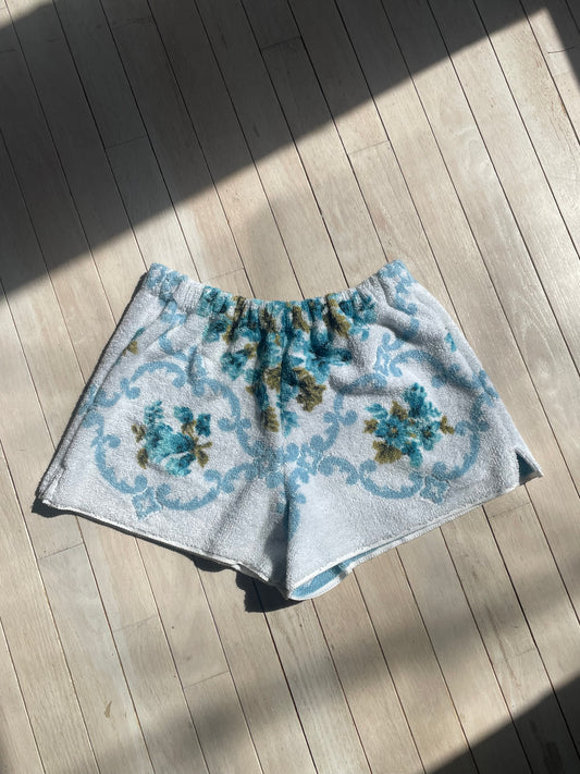 Towel short - Powder blue