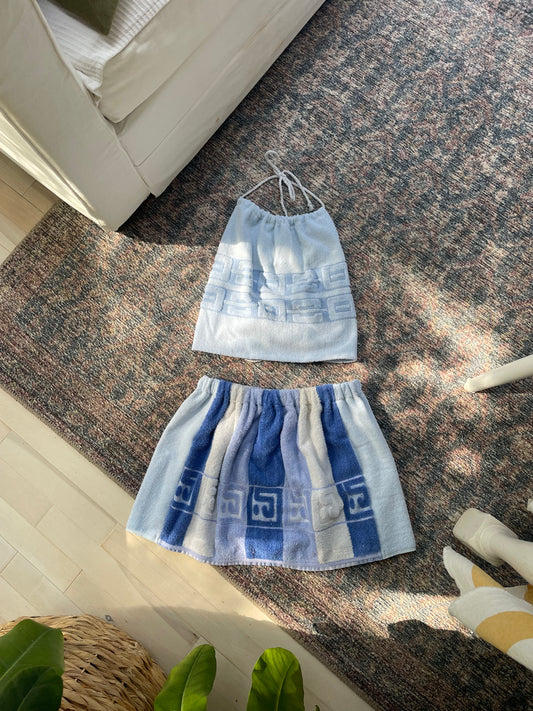 Towel set - blue baby