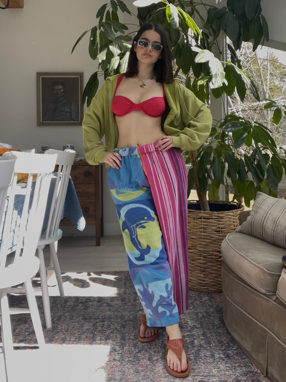 Towel pant - dolphin