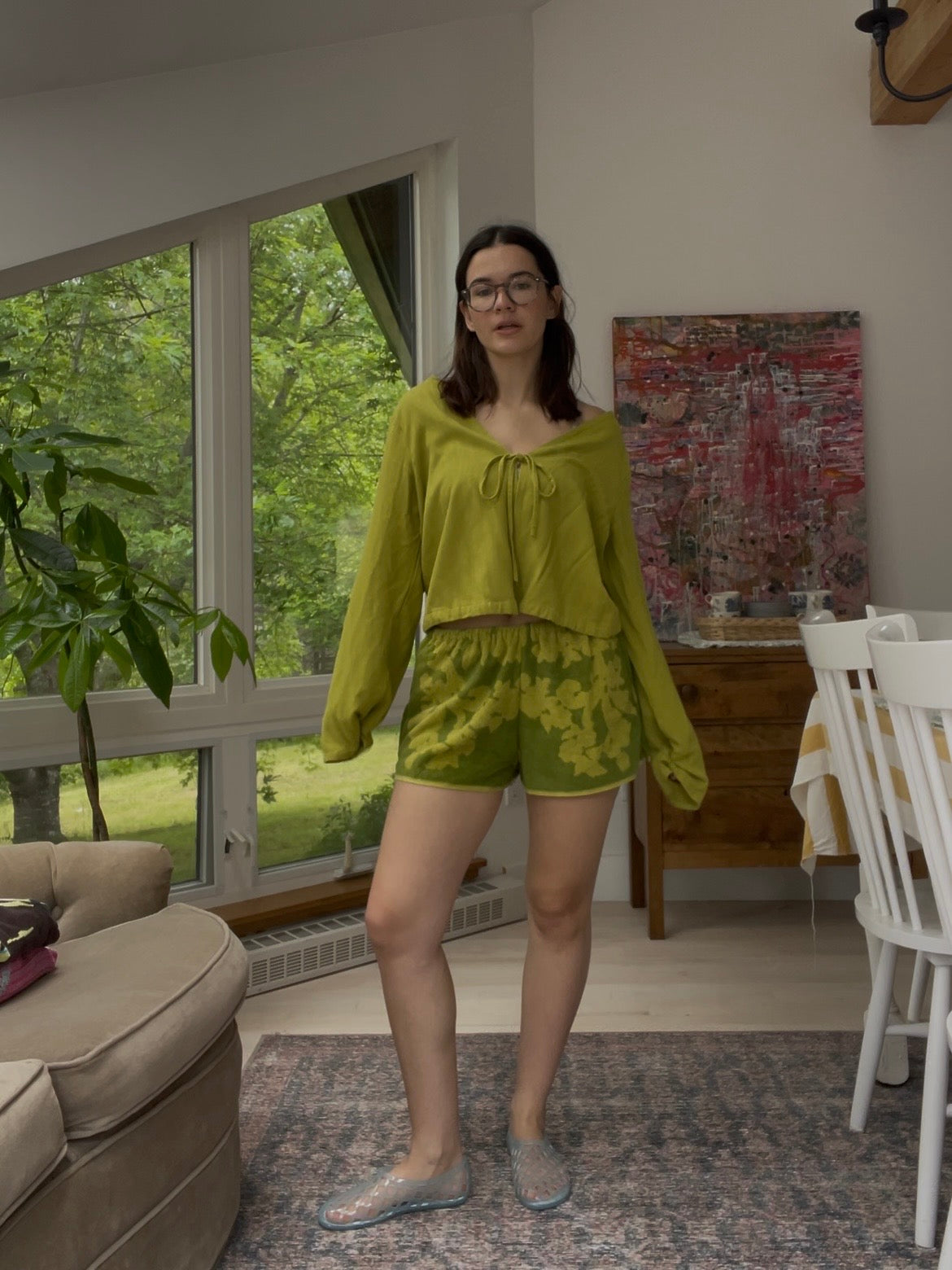 Towel short - Olive