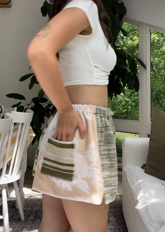 Towel short - Two tone