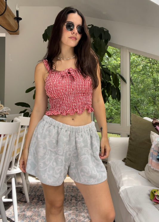 Towel short - Baby blue