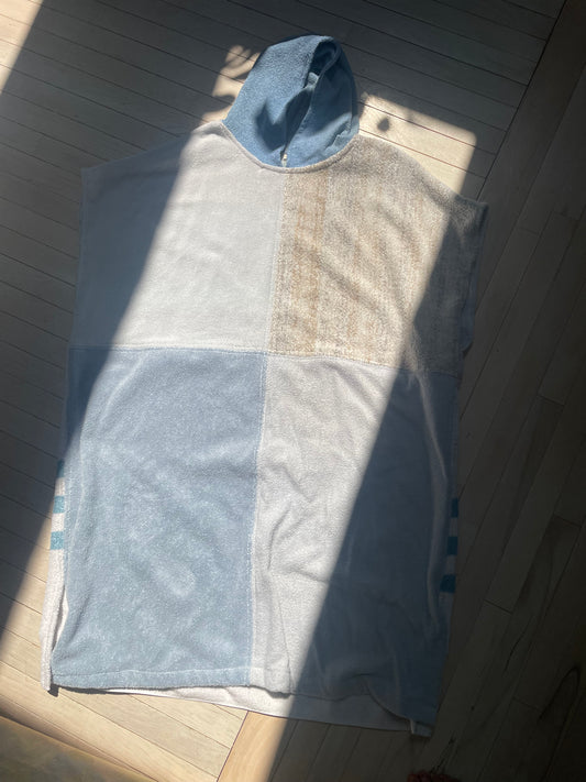 Towel poncho - sailor blue