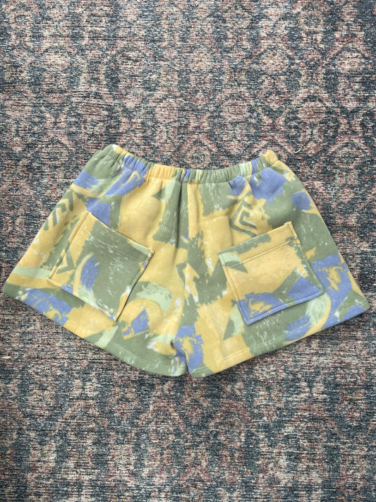Fleece sweat-shorts