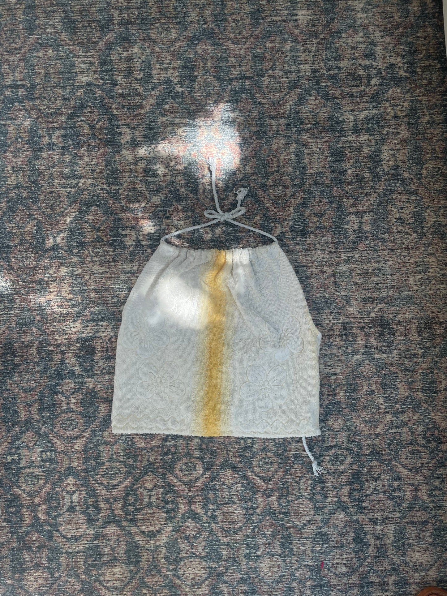 Towel top - Orange flower