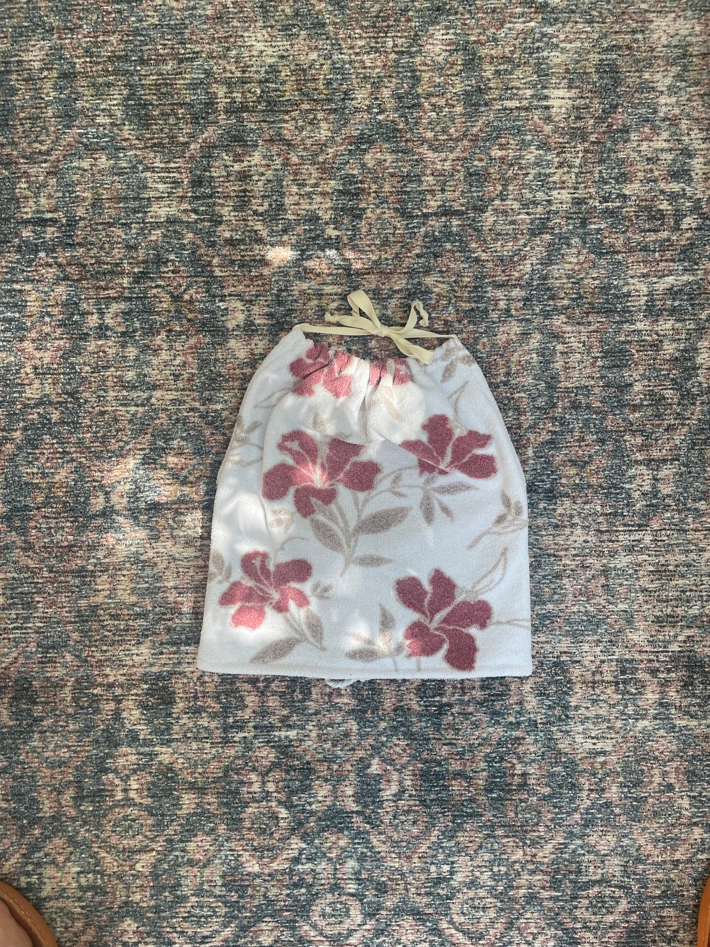 Towel top - Pink floral