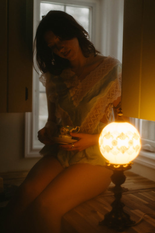 Vintage turquoise teddy