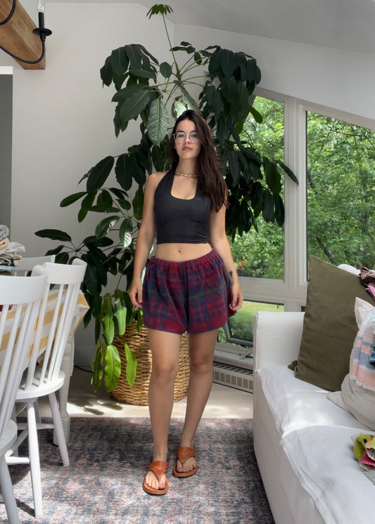 Towel short - Plaid