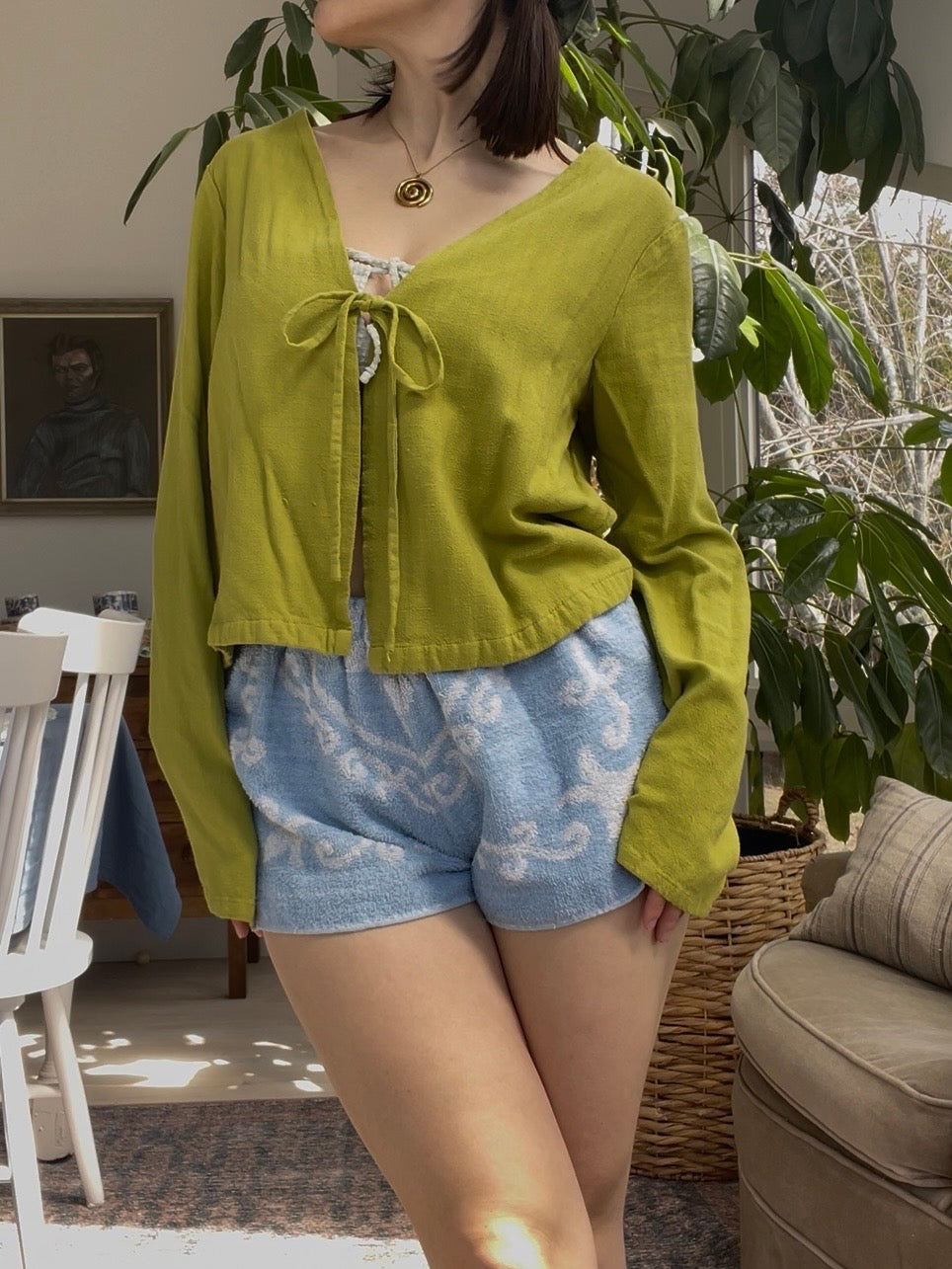 Towel short - Baby blue