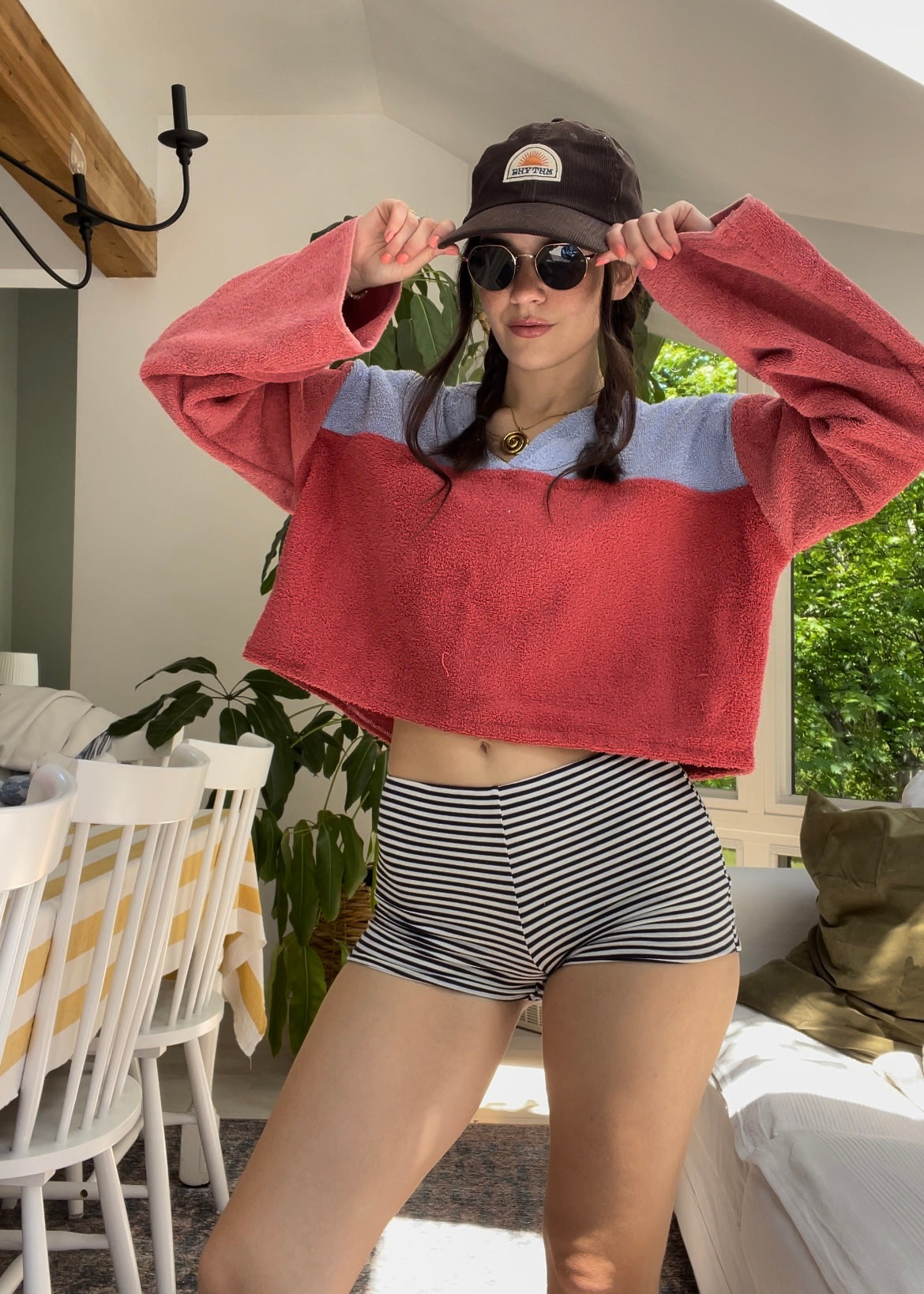 Football tee - Blue + red