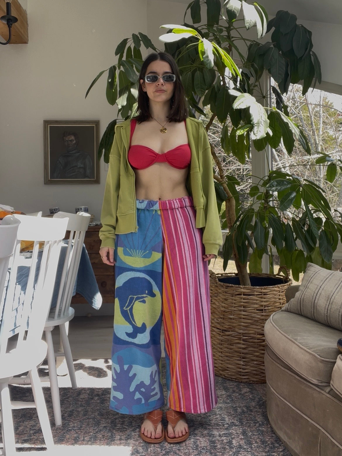 Towel pant - dolphin