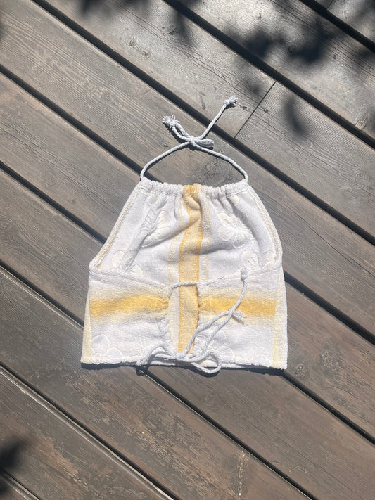 Towel top - Orange flower
