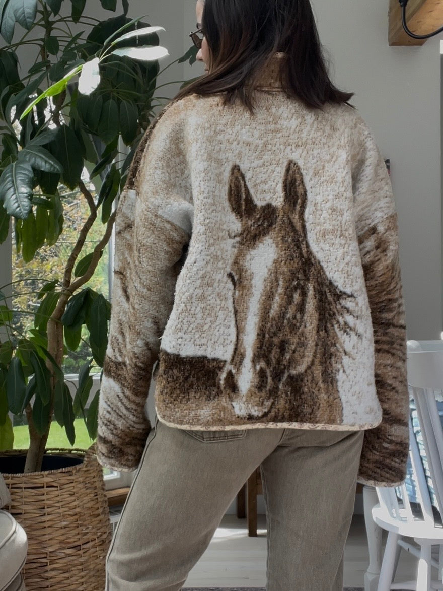 Blanket jacket - Horse girl