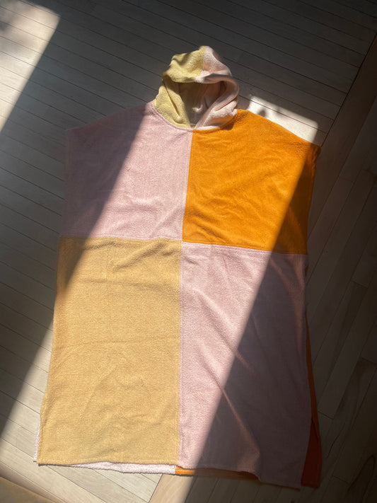 Towel poncho - sunset