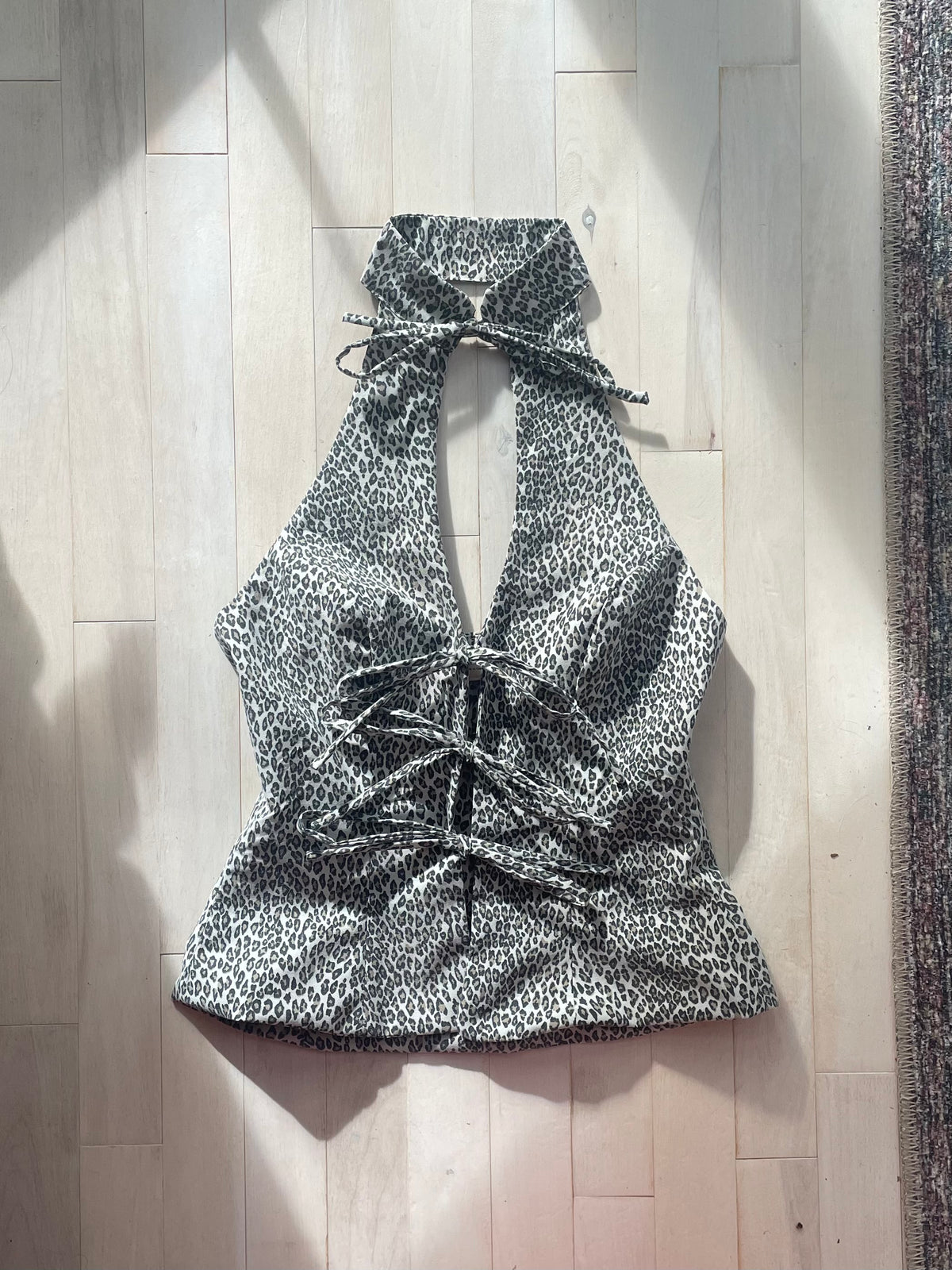 Cheetah halter for Caroline