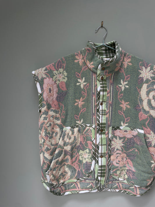 Blanket vest - water lilies