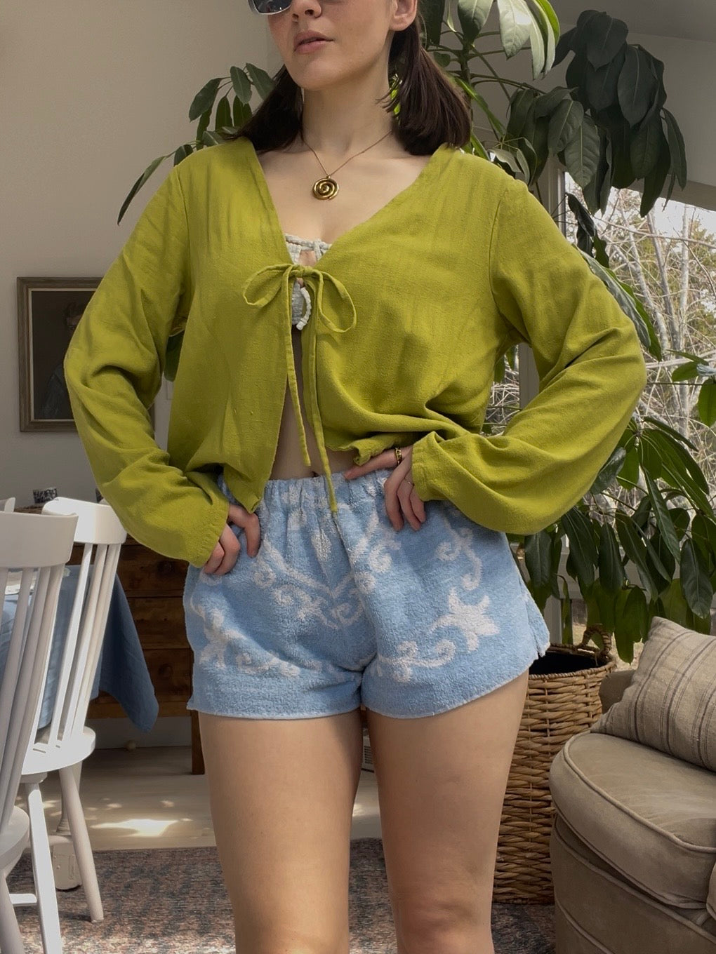 Towel short - Baby blue