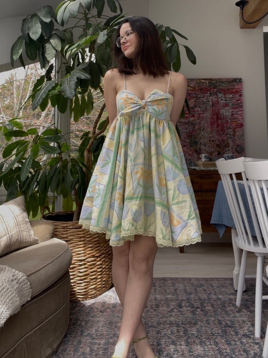 Floral baby doll dress