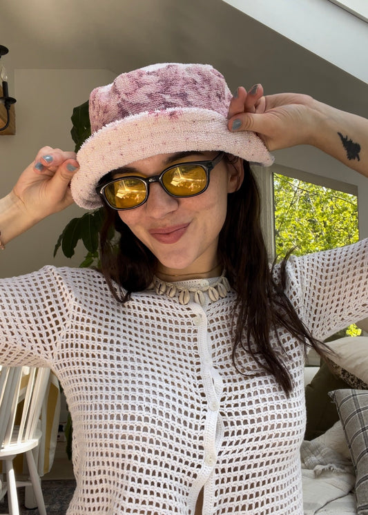 Towel bucket hat - Raspberry parfait