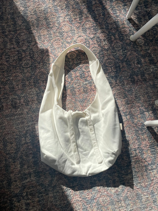 Slouchy bag - White denim