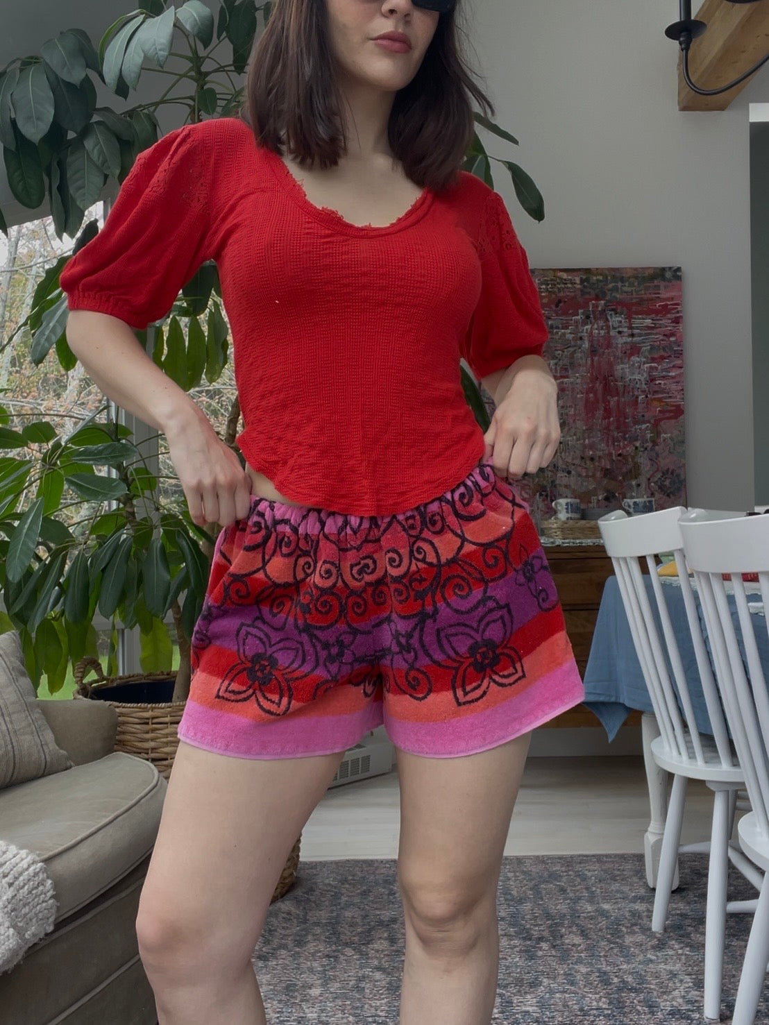 Towel short - Scarlet