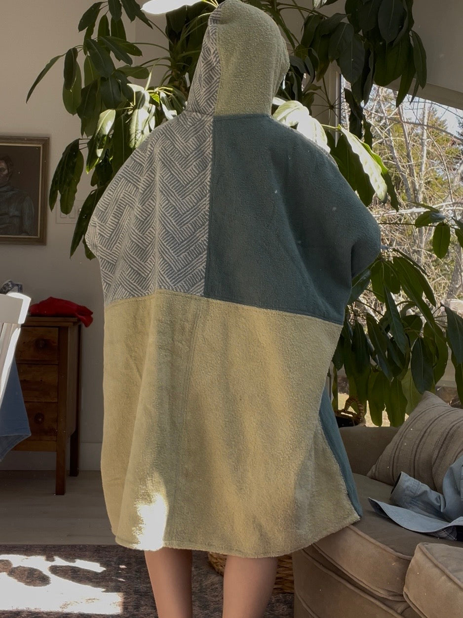 Towel poncho - Sage