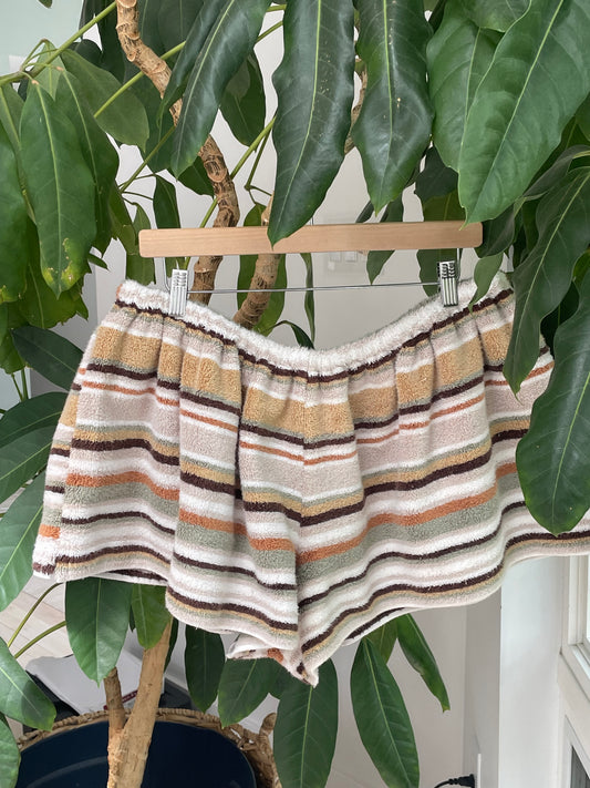 Towel short - Warm stripes