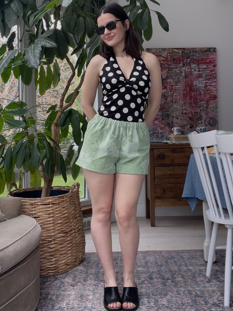 Towel short - Spring green