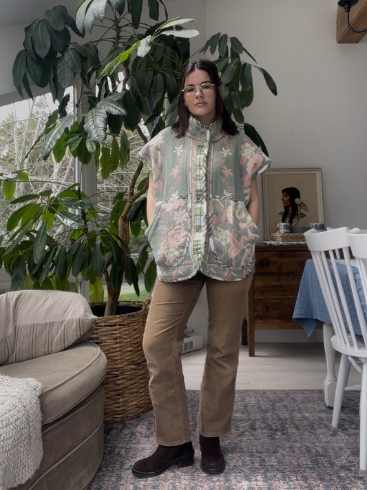 Blanket vest - water lilies