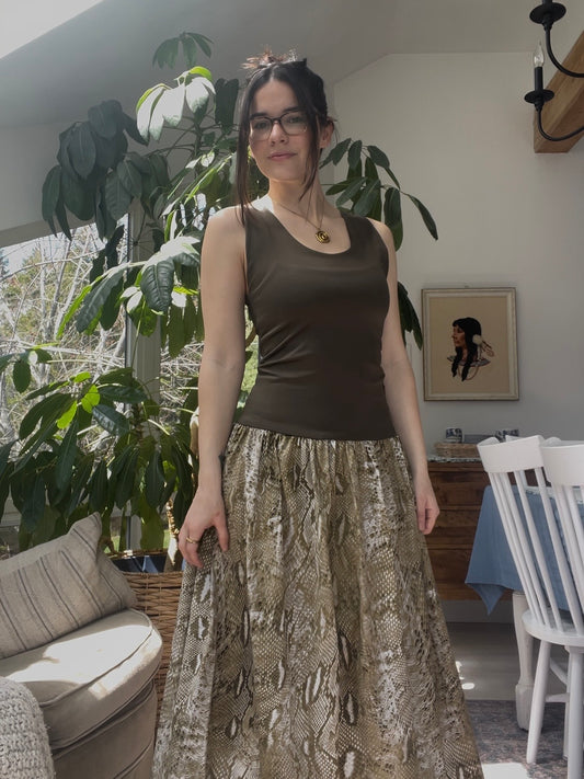 Green maxi dress