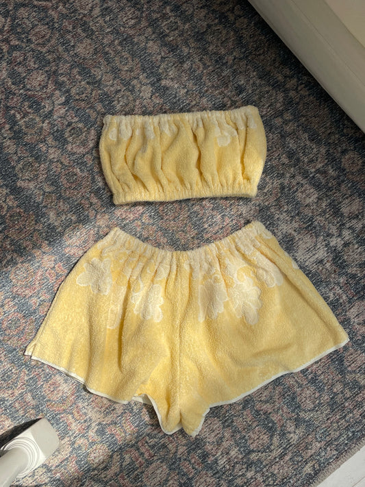 Towel set - Butter yellow