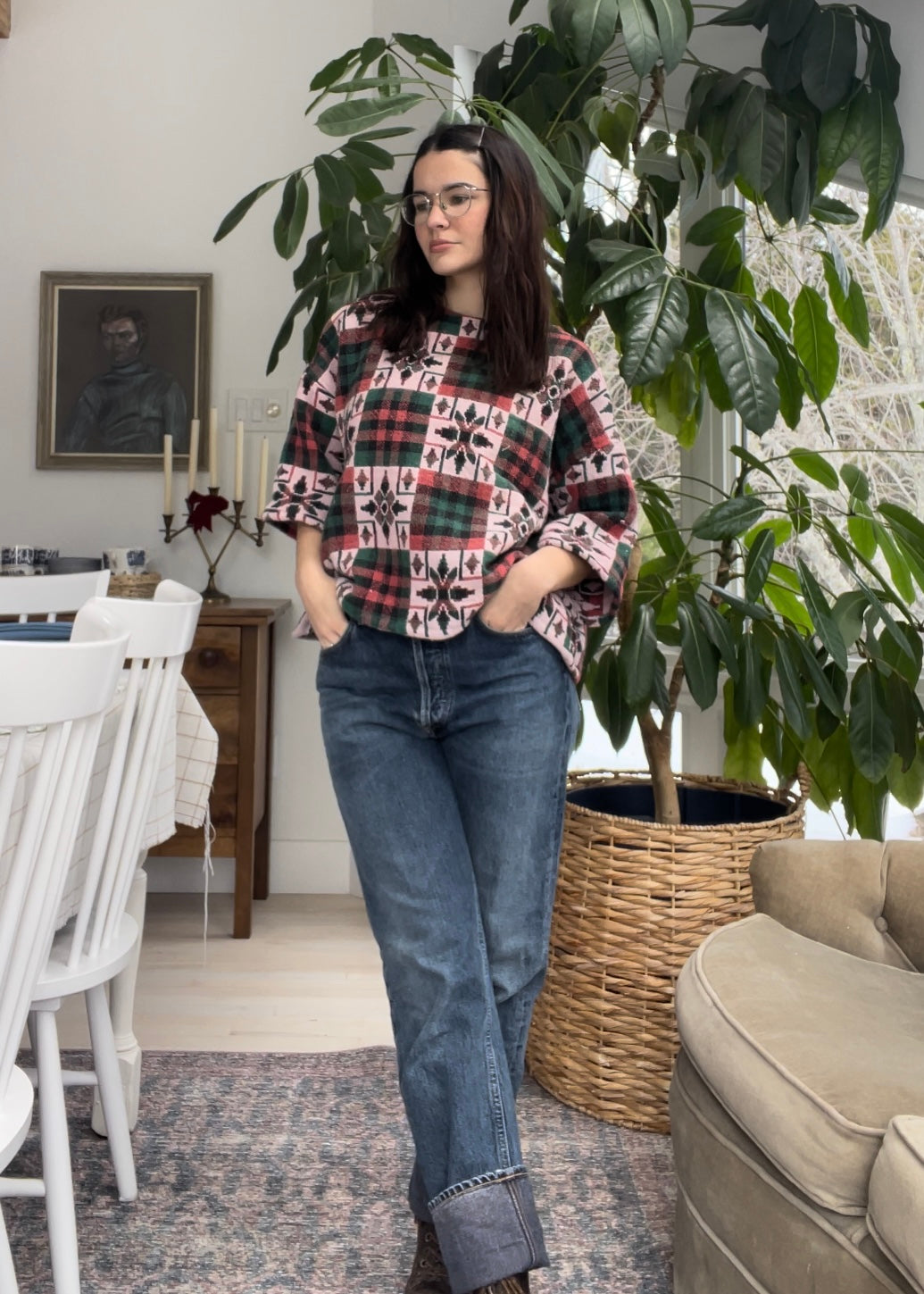 Blanket boxy tee