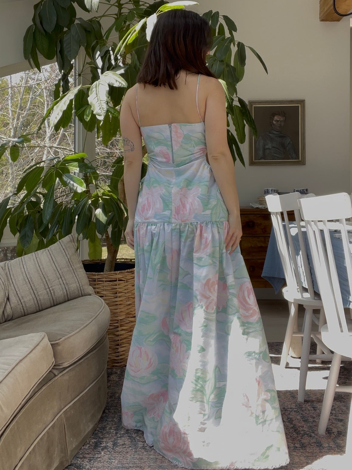 Water lily maxi dress