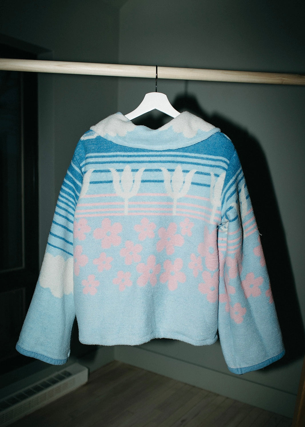 Blanket jacket - Blue Geese