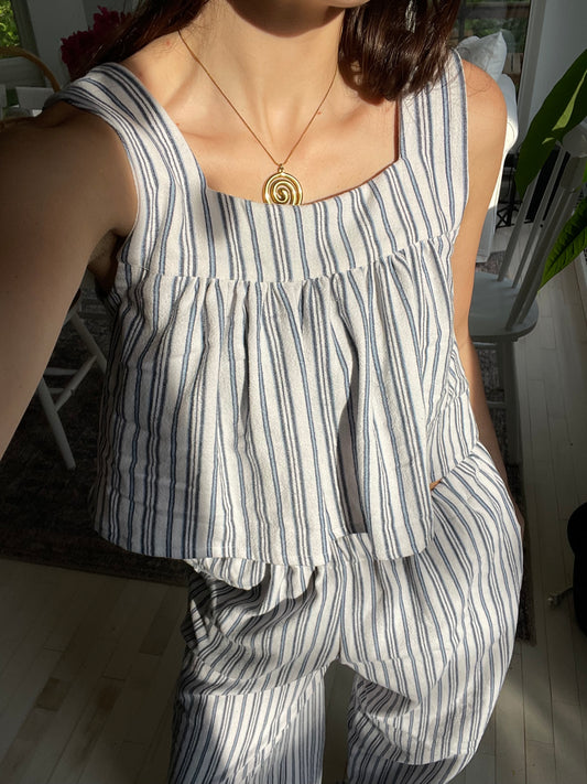 Striped pj set