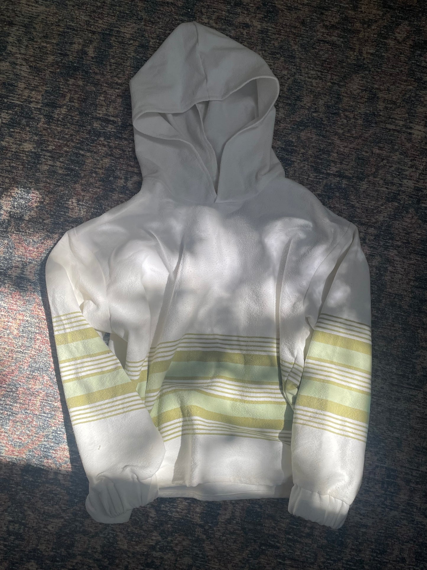 Green striped flannel set