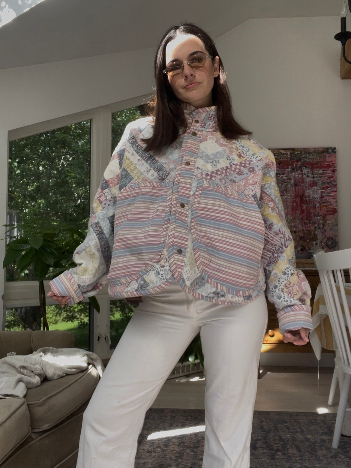 Blanket jacket - Pink lavender