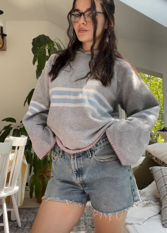 Wool blanket hoodie