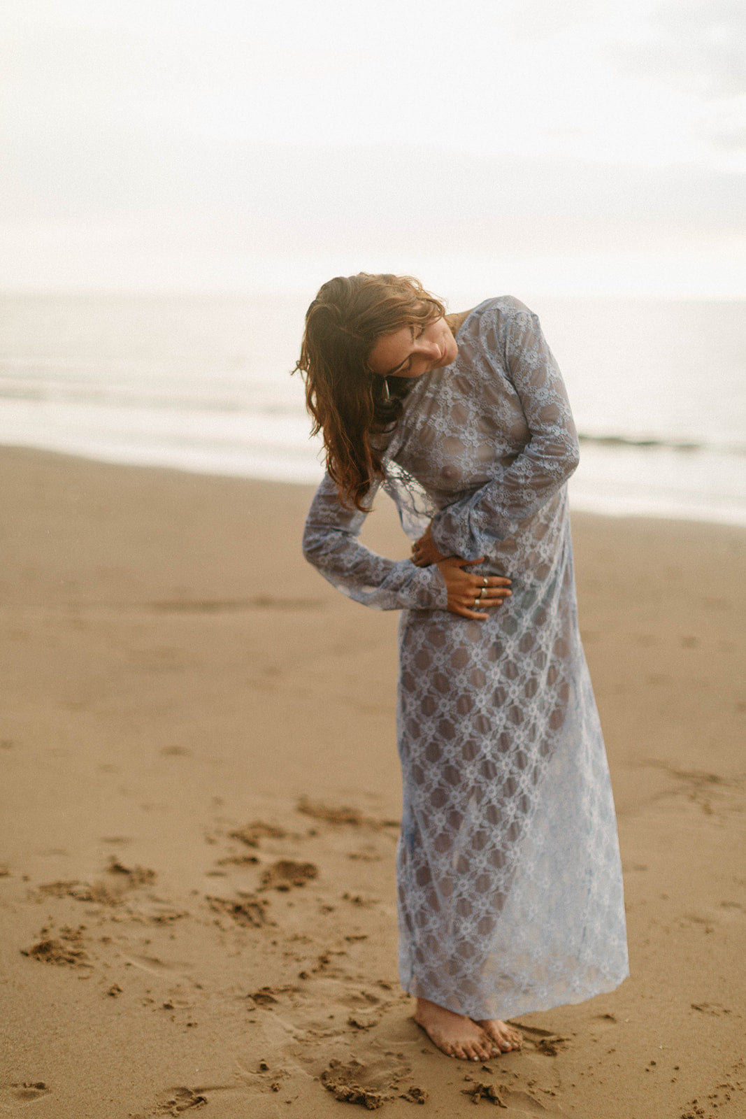 Blue lace maxi