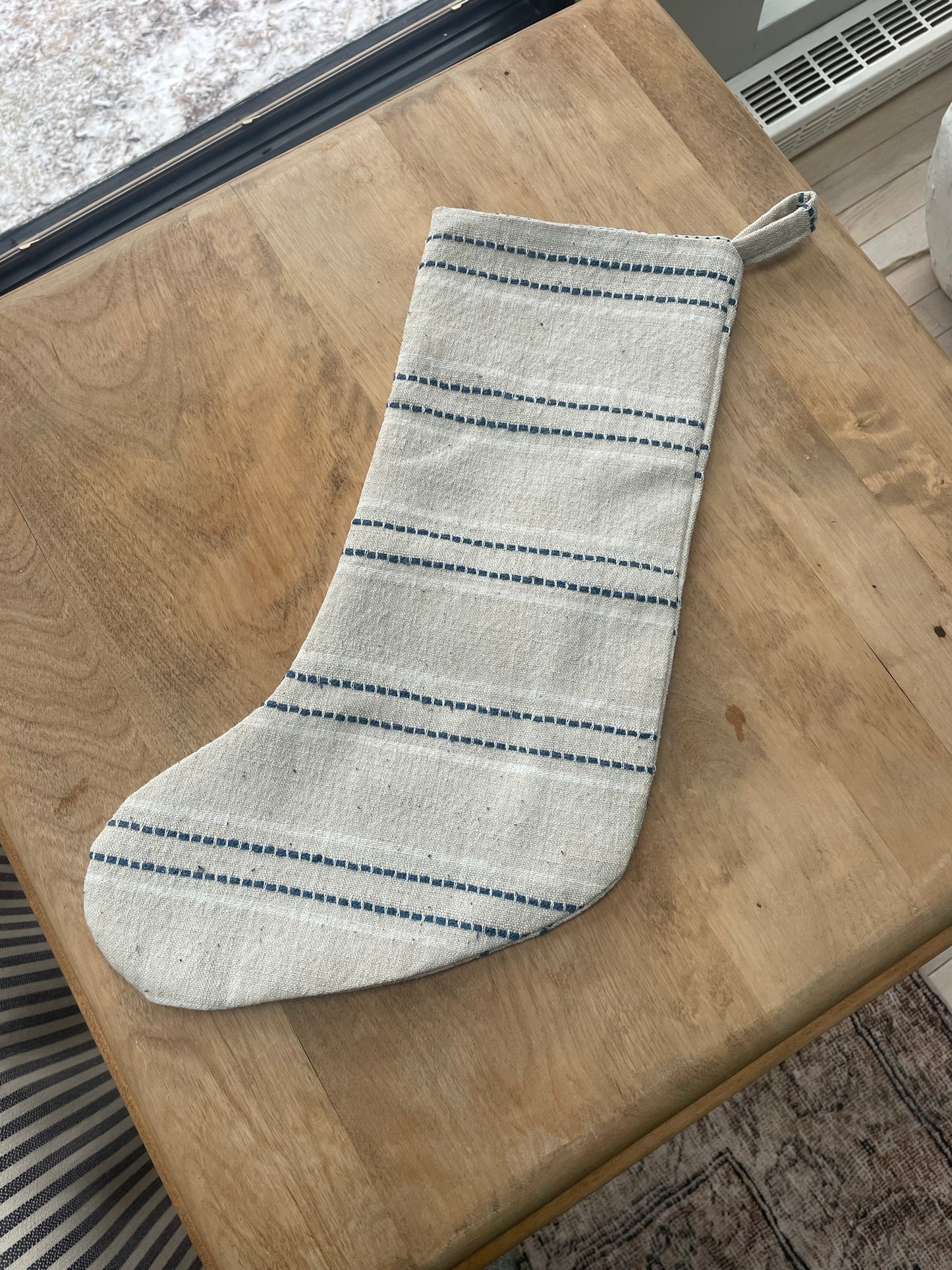 Stocking - Blue stripe