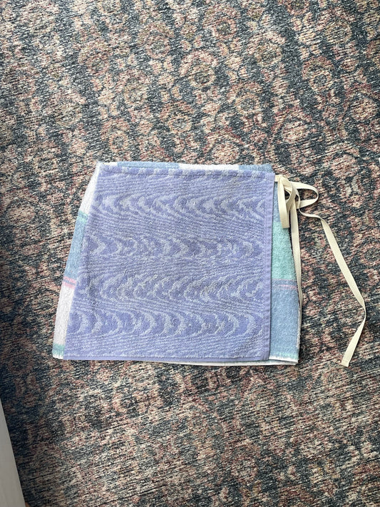 Wrap skirt - Purple checker