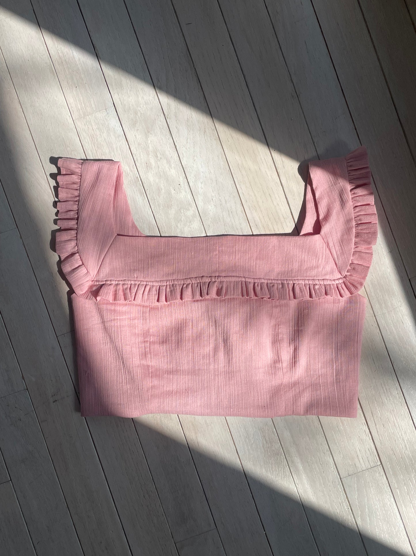 Blush pink crop top