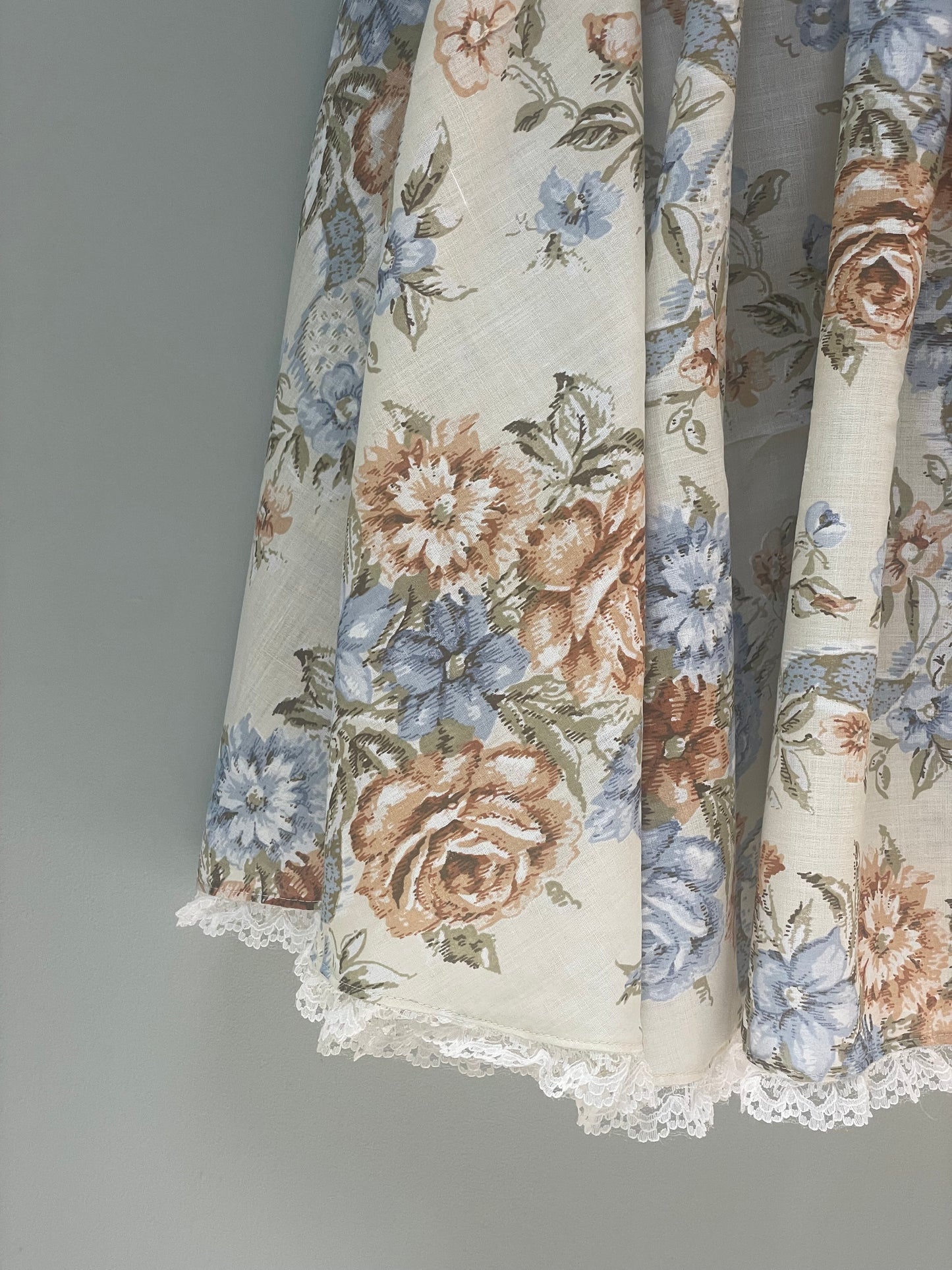 Cream floral babydoll dress