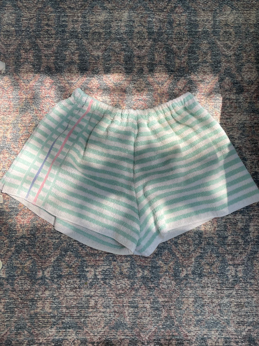 Towel short - Blue stripe