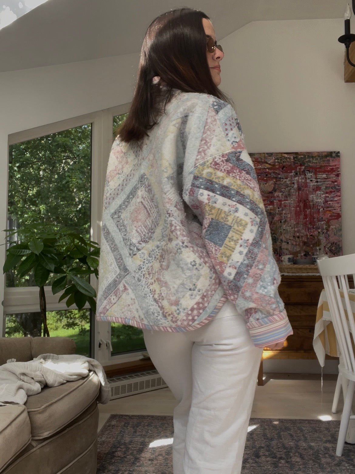 Blanket jacket - Pink lavender